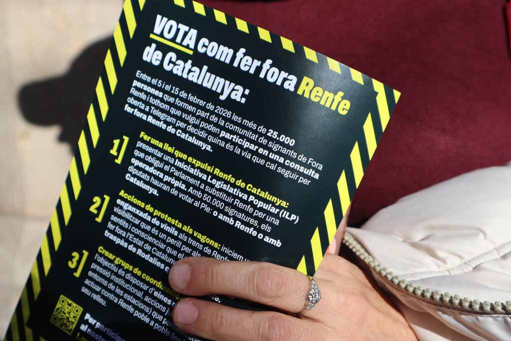La comunitat Fora Renfe vota amb un 90% de suport impulsar una ILP per expulsar Renfe de Catalunya