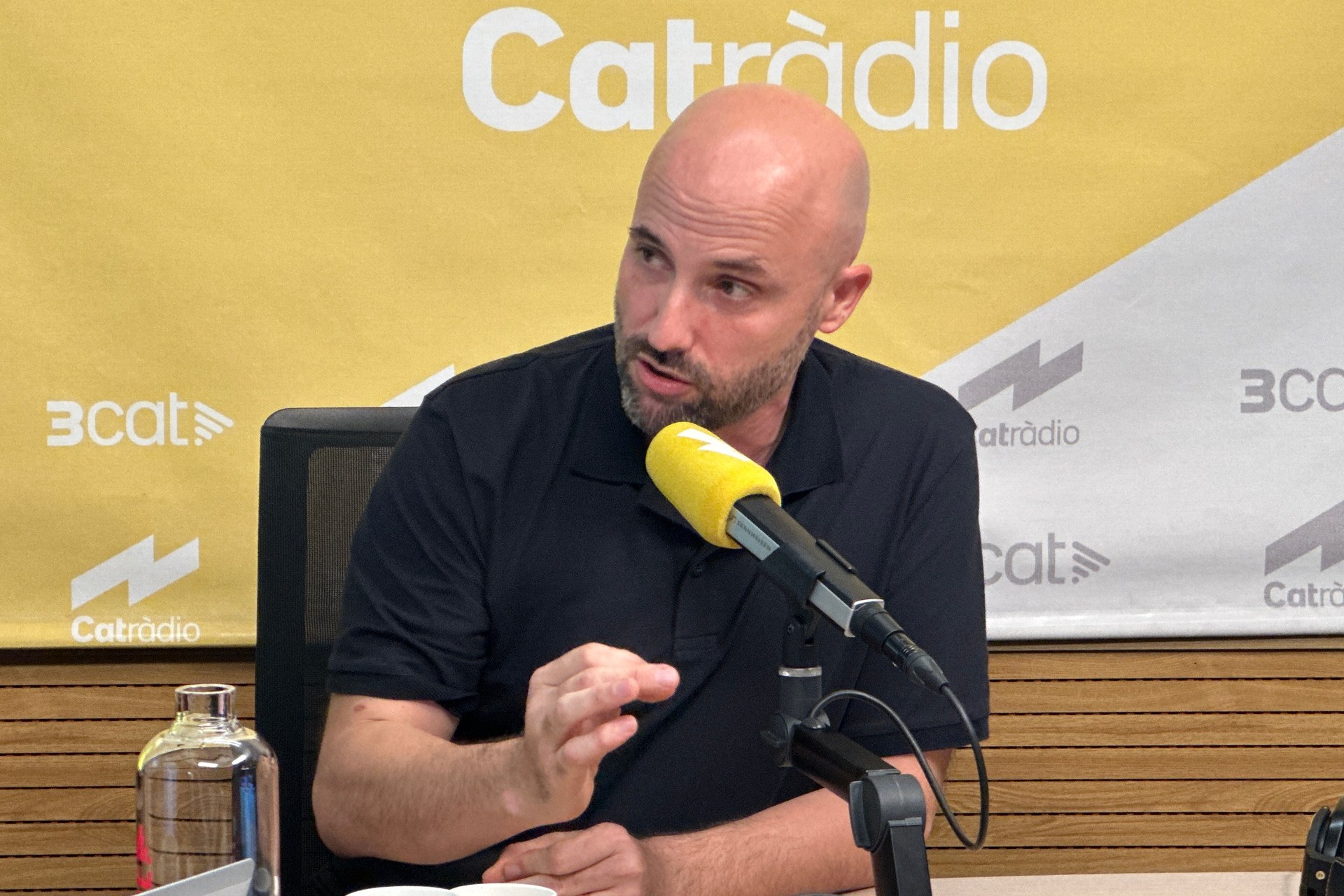 Jordi Graupera, entrevistat a l’estudi de Catalunya Ràdio