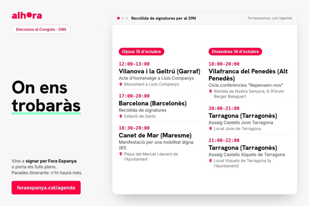 Alhora capta 400 recollidors en menys de 72 hores